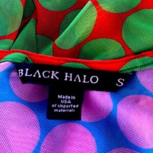 Authentic Black Halo Sheer MIDI dress; Namir Sheath